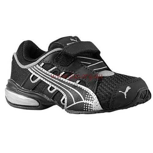 Puma (Black/Black/Puma Silver) Voltaic 3 Boys' Toddler Australia Shoes - 18513912